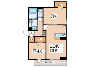 プラム清新一丁目の物件間取画像